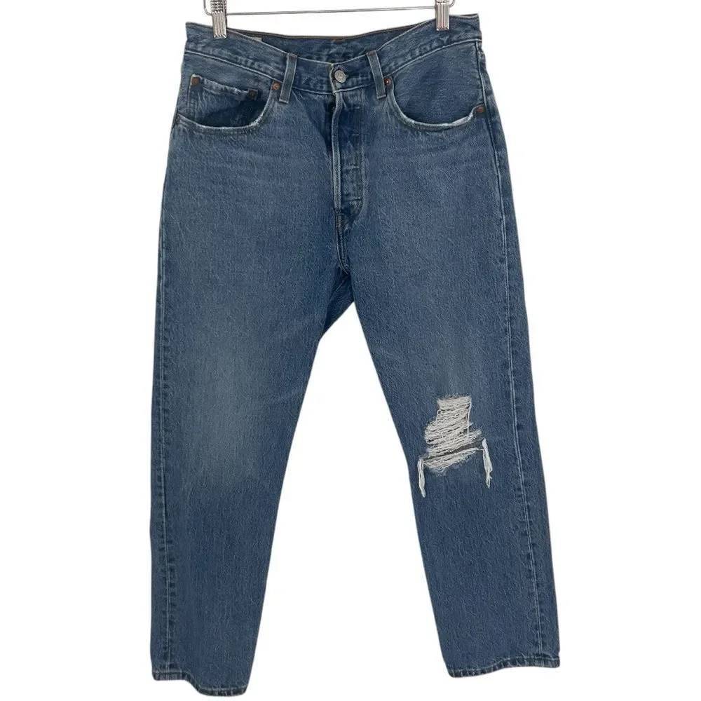 Levi’s premium 501 women’s cropped ankle length jeans size 30